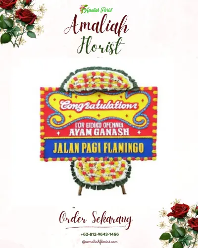 Bunga Papan Congratulation di Kerten